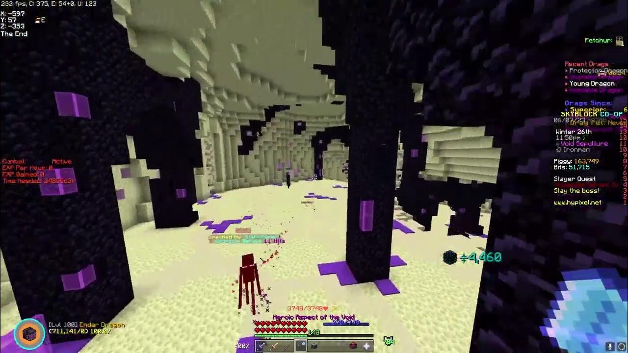 T4 Ender man slayer is easy Hypixel Skyblock YouTube