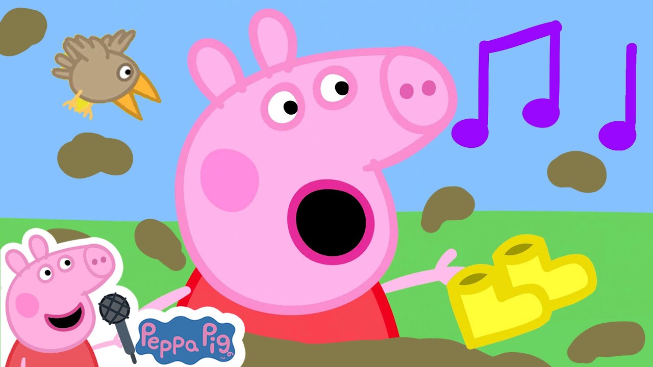 Jumping in Muddy Puddles | Peppa Pig Songs | Peppa Pig Nursery Rhymes &  Kids Songs