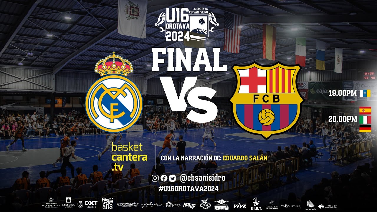 #Final U16M. REAL MADRID vs FC BARCELONA. Torneo Internacional Cadete #U16Orotava2024