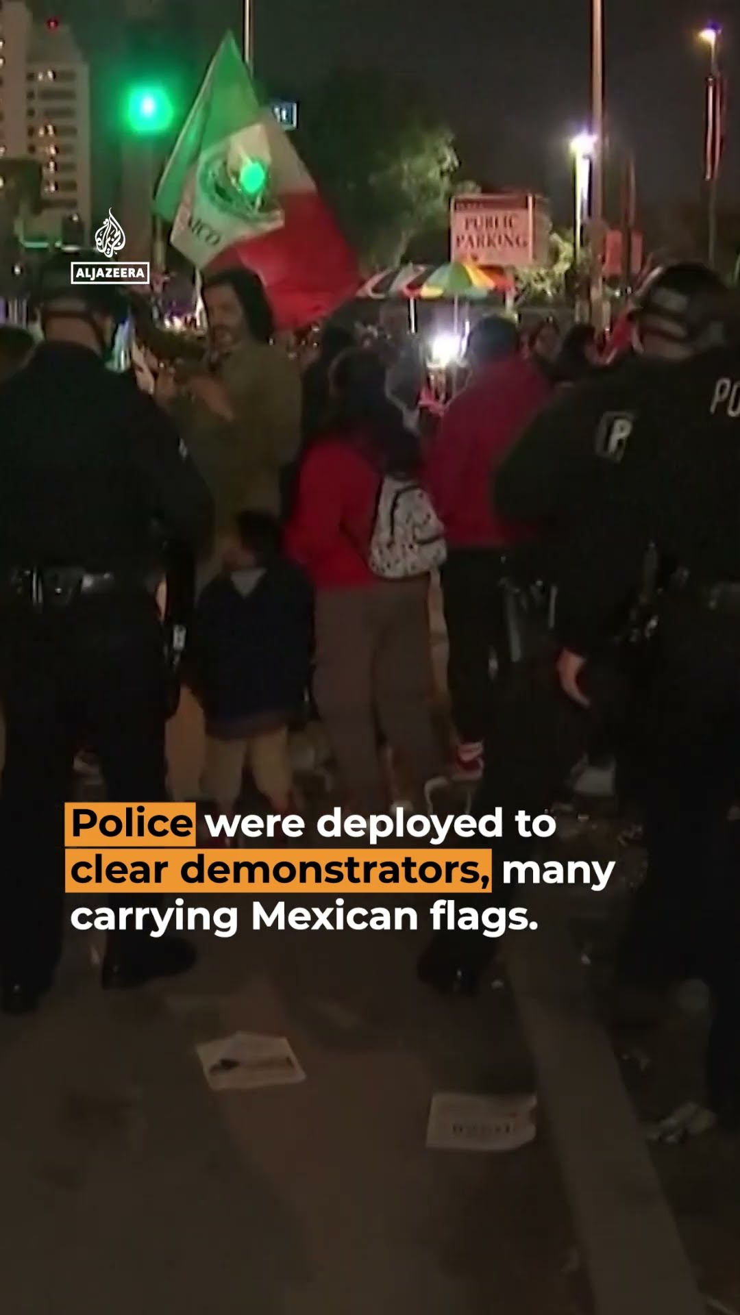 Protests across US cities against Trump’s anti-migrant crackdown | AJ#shorts