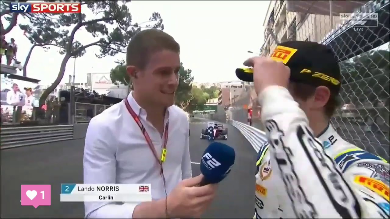 Lando Norris Interview after sprint race in Monaco F2 ...