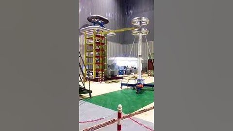 PowerHV-1200kV 120kJ impulse voltage test system factory acceptance test.