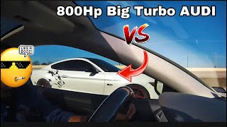 800 HORSEPOWER !!! Audi A5 Destroys Tuned 5.0 COYOTE MUSTANG by Bruce Custom Motors 1,709 views 4 months ago 4 minutes, 37 seconds