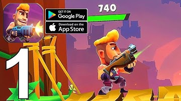 Autogun Heroes: Run and Gun Part 1 Gameplay Walkthrough Android IOS