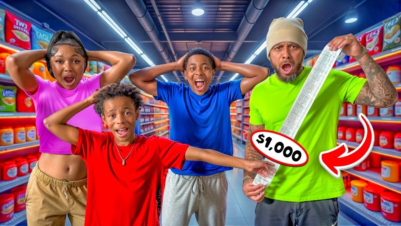 GROCERY SHOPPING CHALLENGE WITH AHVI, QJ & AHMIR  🛒 *summer haul*