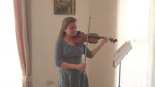 Bartók Duo for two violins no.26 Teasing song top violin part played by Natalia Lomeiko