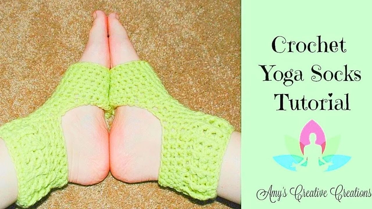 Shanti Crochet Yoga Sock Pattern in DK weight yarn