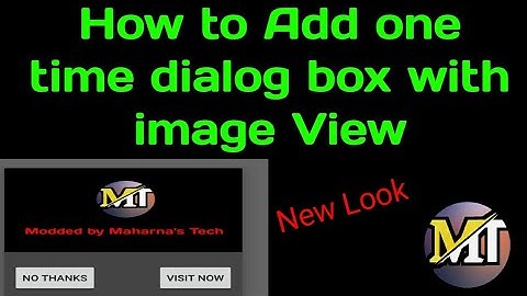 One time dialog box with image View.. #HowToMod #Shorts #ModdingTutorials #MaharnaTech