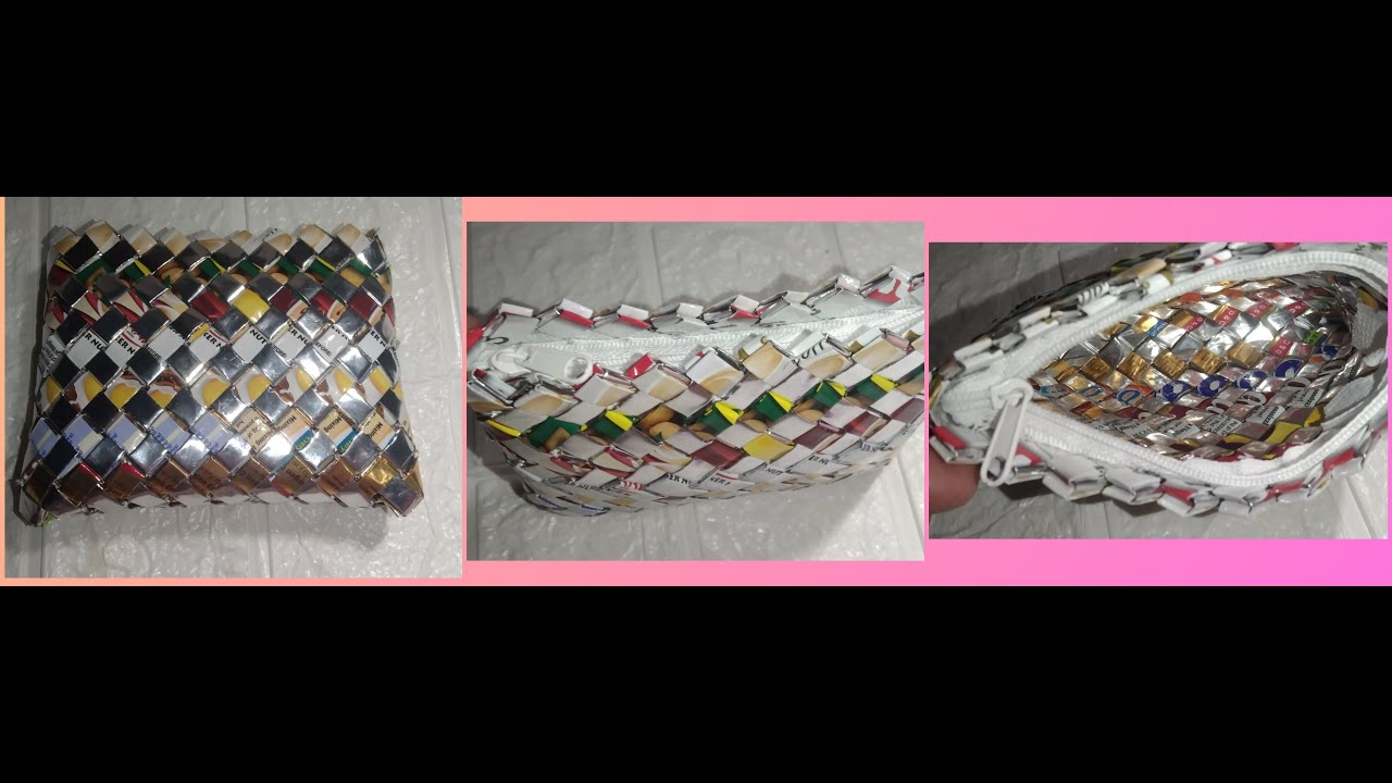 DIY COIN PURSE USING SACHET OF COFFEE ETC