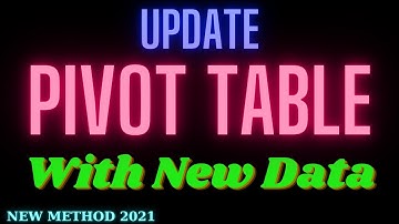 Upload Data in Existing Pivot Table