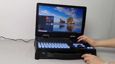 All-in-one portable live production solution 4K video switcher studio equipment .