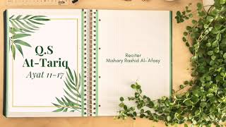 At-Tariq 11-17 dan artinya 20x. Reciter Mishary Rashid Al - 'Afasy. Hafal Qur'an Video Juz 30.