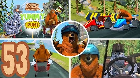 Grizzy and the Lemmings Yummy Run - Gameplay Walkthrough Part 53 (Android/iOS)