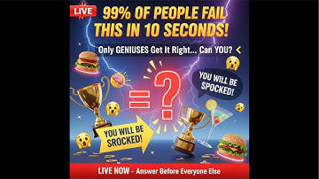 99% FAIL This Simple Puzzle in 10 Seconds! 😱 Only True Geniuses Solve It LIVE