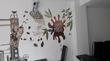 Vẽ Tranh tường trang trí quán cà phê Châu Gia (16/40 Nguyễn Thiện Thuật ,Quận 3 ,T.P Hồ Chí Minh)