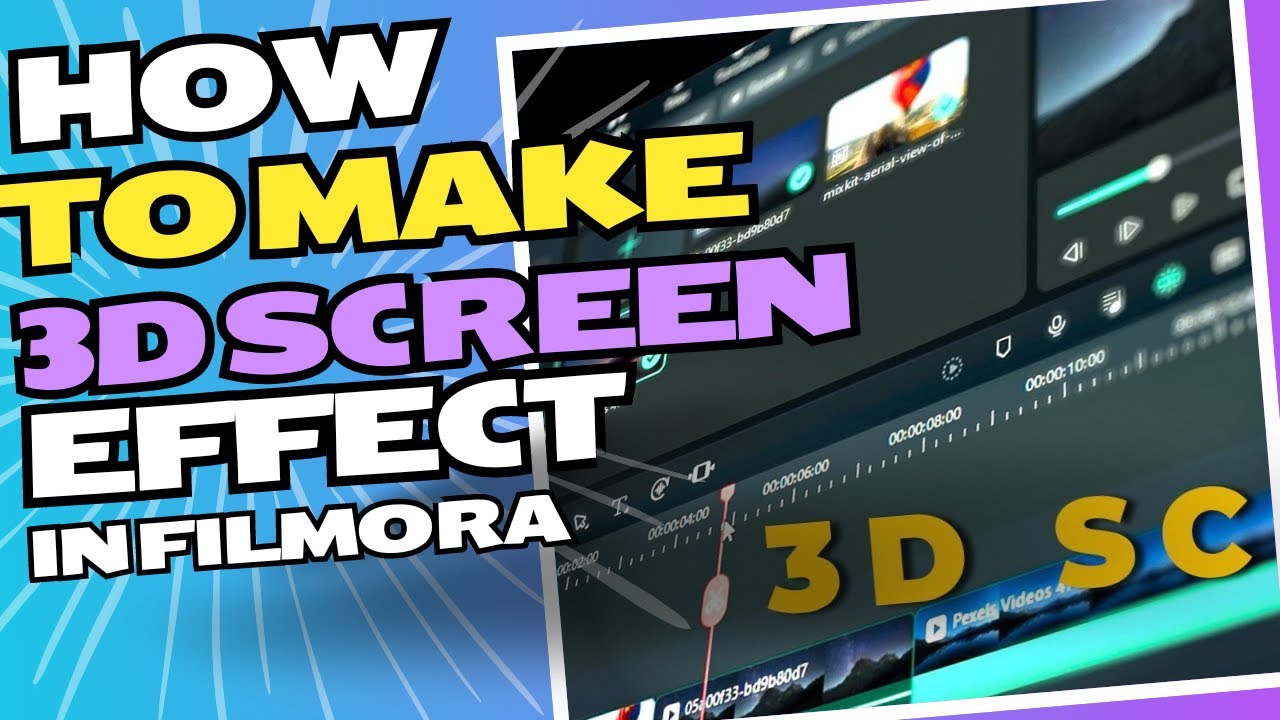 How To make 3D Screen rotation effect In Filmora #filmora13 # ...
