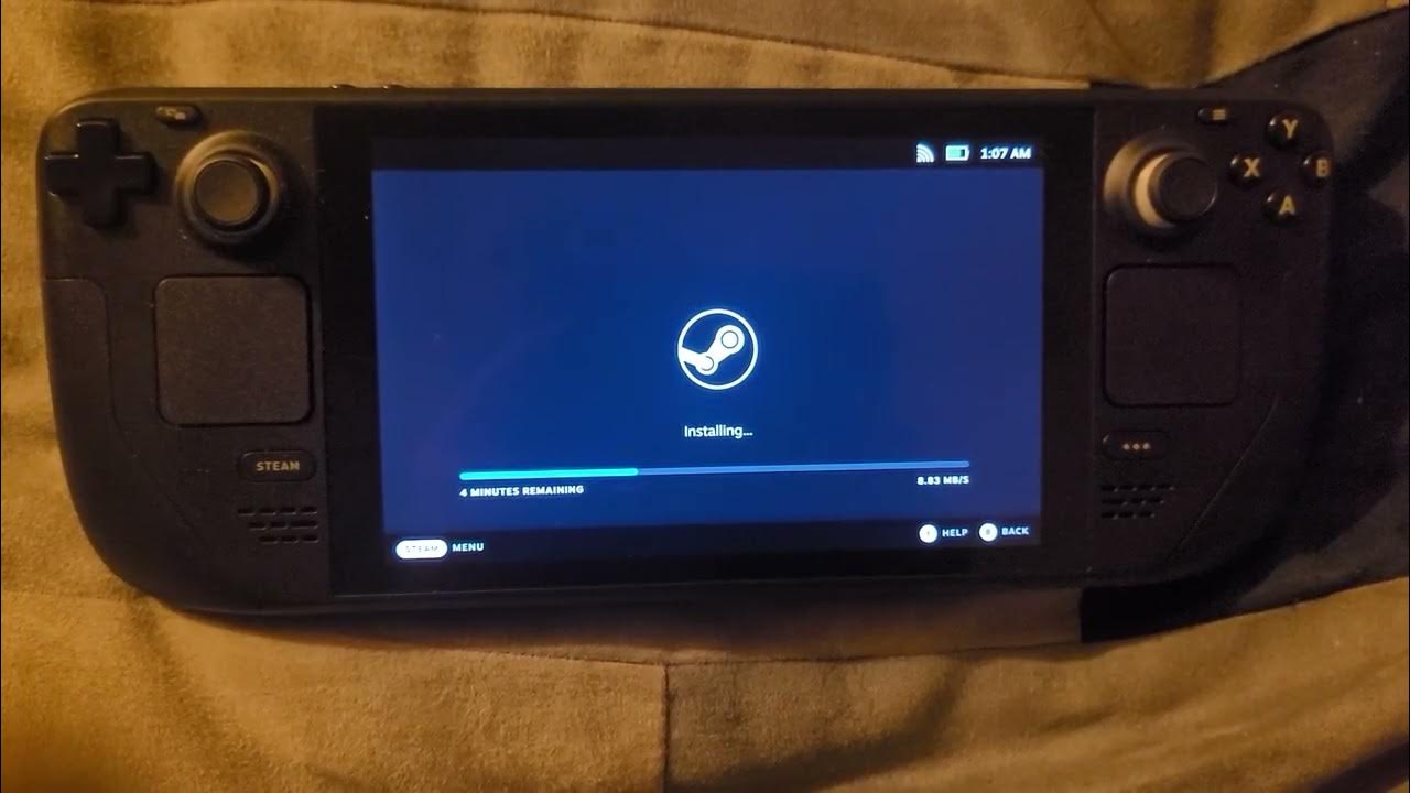 Steam Deck Shutting down after Failing to update and install on setup