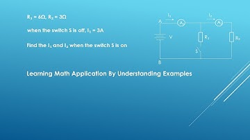 How to find branch electrical current I1 and I2 when the switch is on?