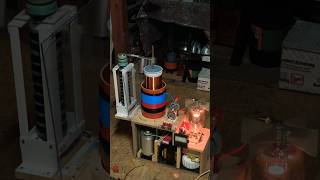 Capacitor topload VTTC #experimental #highvoltage #vacuumtube #teslacoil #experiment #electronics