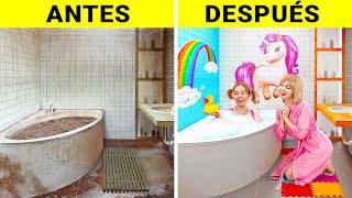 REMODELACIÓN EXTREMA DE CUARTOS || Ideas de decoración | Tutoriales y trucos de crianza por 123 GO!