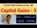 capital gain (First Proviso &amp; Third Proviso to Sec. 48)...CA, CMA, CS (FINAL)... Finance Act, 2017