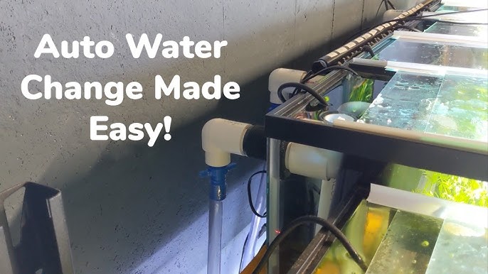 Quick water change using a DIY PVC hook 