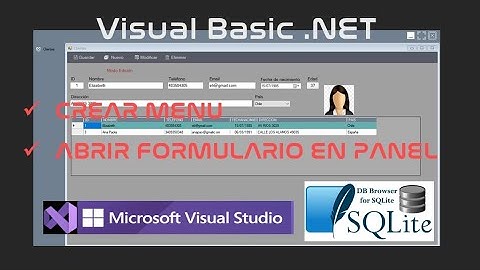 1️⃣3️⃣➖ ✅MENU MAKEN - FORMULIER OPENEN IN PANEEL ▶️ VISUAL BASIC .NET ☑️