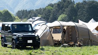 【ゲレンデ＋レイサ6】快適広々テントのファミリーキャンプ道具紹介