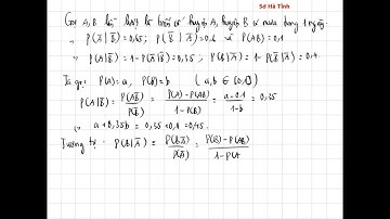 (Sở Hà Tĩnh) Theo dõi thời tiết hai huyện kề nhau A và B người ta nhận thấy trong cùng một ngày..