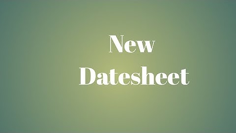 New Datesheet: 1st, 2nd, 3rd, 4th, 6th, 7th, 9th, +1 (Non-Board Classes) PSEB