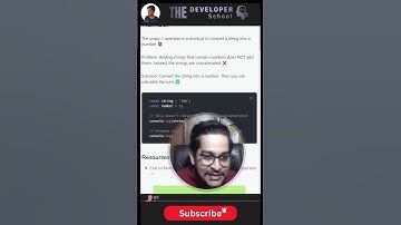 #8 JavaScript String to number | unary plus  #javascript #webdevelopment #learnwebdev #coding