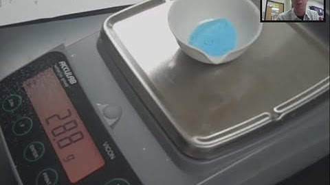 Stoichiometric Analysis of a Hydrate - Mr Pauller