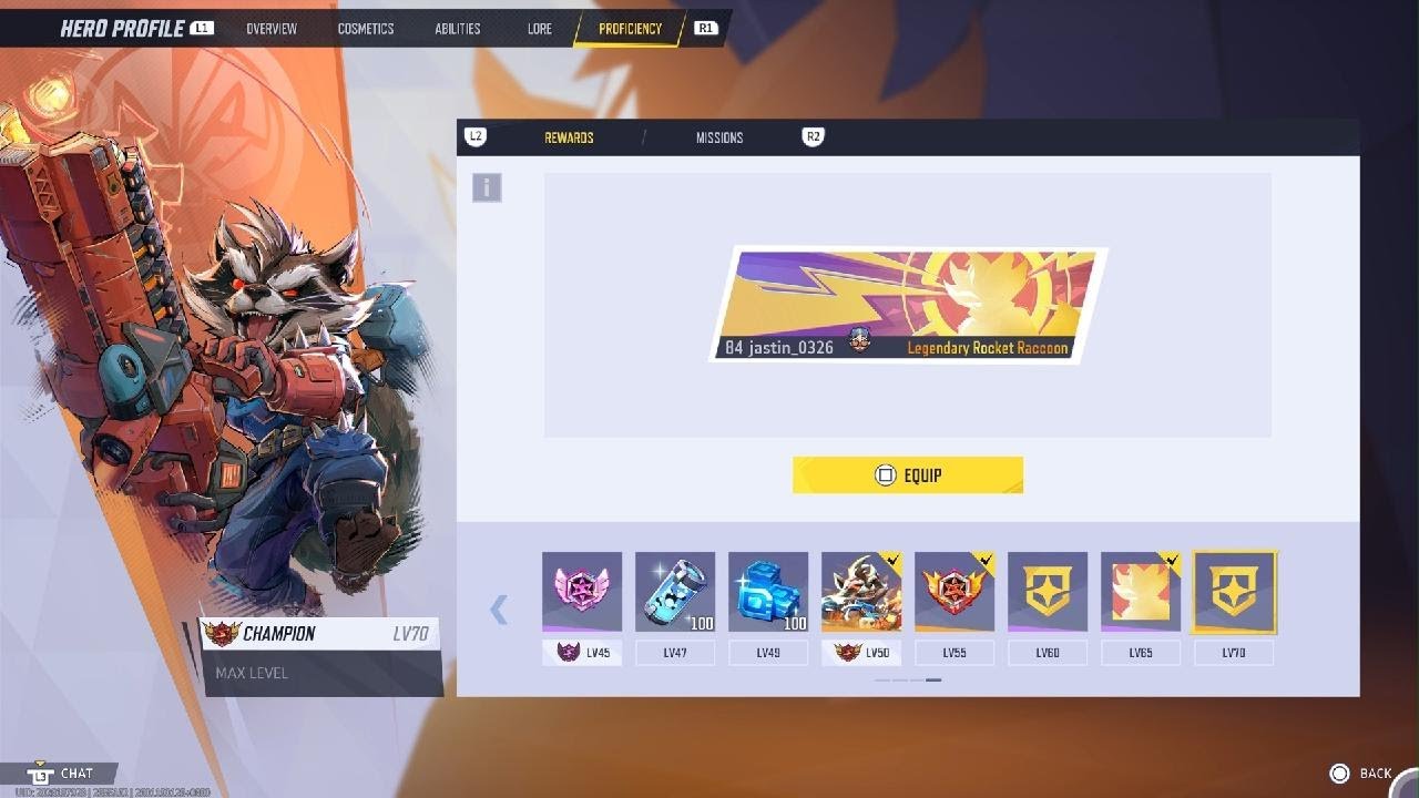 Marvel Rivals Legendary Rocket Raccoon Title Acquired