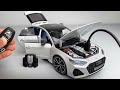 1/18 Audi RS7 Sportback Diecast Car Model With key remote Sound light full unboxing and review