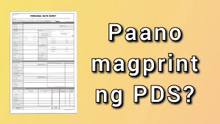 Paano magprint ng PDS sa long bond paper? | Saan ito pwedeng ma-download ?  | How to Print PDS? screenshot 3