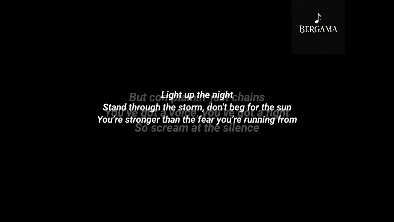 Lirik lagu "Stand Through the Storm" AI by bergama
