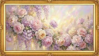 Blush Peony Dreams | Soft Pastel Floral Painting | 4K Frame TV Art screenshot 5