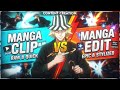 Manga clip vs edit | Which better 👀🔥