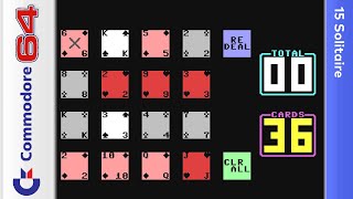 15 Solitaire - Commodore 64 [Longplay]