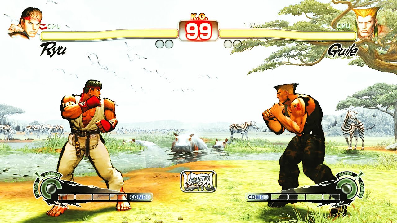 Guile Ryu Ryu vs Guile (Hardest ) Street Fighter 4 - YouTube