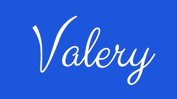 Learn how to Sign the Name Valery Stylishly in Cursive Writing