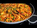 Easy PAELLA —  Simple way how to cook Paella with seafoods at home in Madrid, SPAIN!