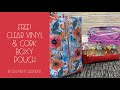 Free clear vinyl  cork boxy pouch tutorial