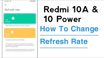 Redmi 10A & 10 Power How To Change Refresh Rate