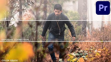 How to colorgrade CINEMATIC (no LUTs) | Premiere Pro CC