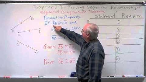 Geometry Chapter 2.7 - Proving Segment Relationships - Theorems