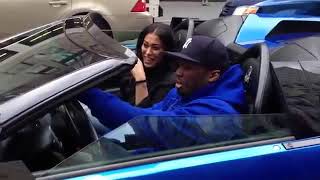 50 Cent Spotted Riding Around NYC In His Blue Lambo