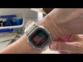 Casio transparent GShock unboxing