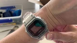 Casio transparent GShock unboxing