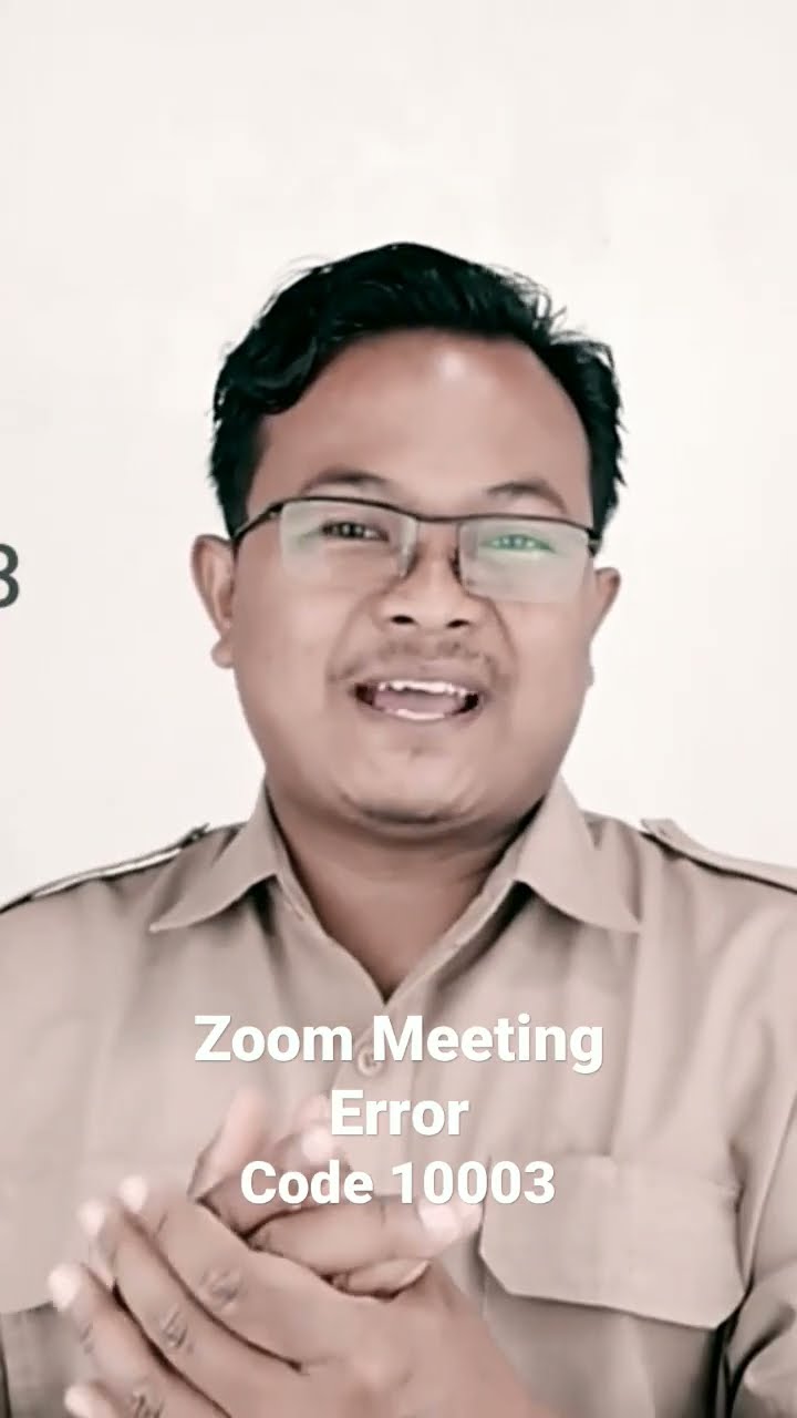 Zoom Meeting Error Code 10003 Cara Mengatasinya YouTube Zoom Meeting Error Code 10003 Cara Mengatasinya YouTube
